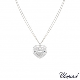 Chopard White Gold Happy Spirit Diamond Necklace